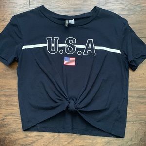 USA crop top